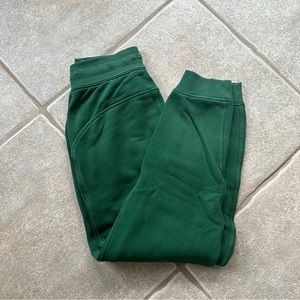 Green Scuba High Rise Full Length Joggers